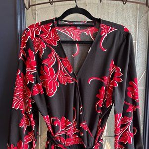 Madison XL Red/Black Jumpsuit